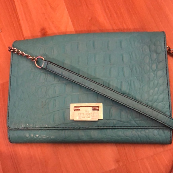 Gorgeous aqua blue kate spade crossbody bag - Picture 5 of 5